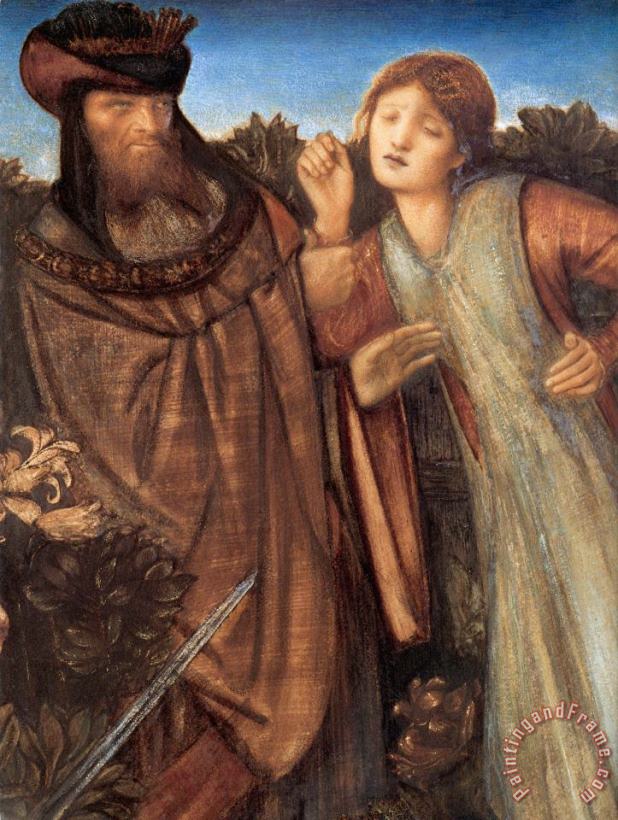 King Mark And La Belle Iseult [detail] painting - Edward Burne Jones King Mark And La Belle Iseult [detail] Art Print